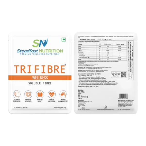 Steadfast Nutrition Tri Fibre | Soluble Fibre Supplement | 30 Servings (240g)