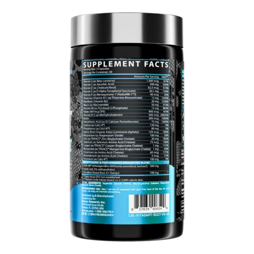 Nutrex Research, Vitadapt Complete Multivitamin, 90 Capsules - Image 3