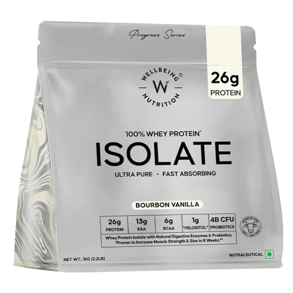 Wellbeing Nutrition Whey Protein Isolate Bourbon Vanilla