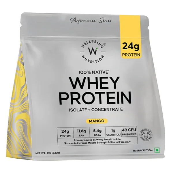 Wellbeing Nutrition Whey Protein Mango (Isolate + Concentrate)
