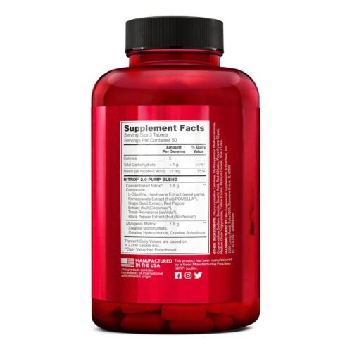 BSN Nitrix Concentrate, 180 Tablets - Image 2