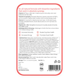 Wellbeing Nutrition Melts® Multivitamin Oral Strips, Divine Alphonso Mango Flavor