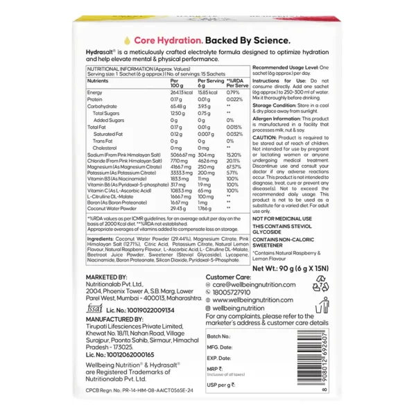 Hydrasalt® Raspberry Lemon