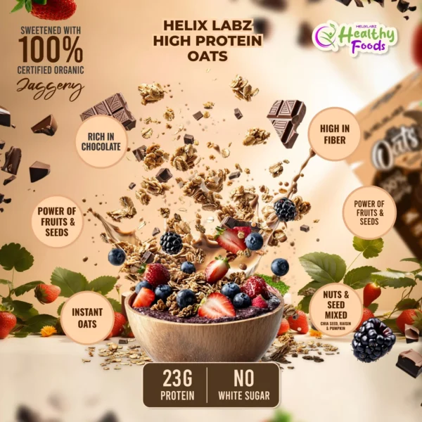 Helix High Protein Oats – Dark Chocolate 750g