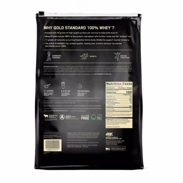 Optimum Nutrition ON Whey Protein (Gold Standard Whey) 10lbs USA - product image