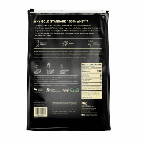 Optimum Nutrition ON Whey Protein (Gold Standard Whey) 10lbs USA