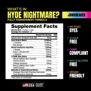 ProSupps Hyde Nightmare Pre Workout 396g - 30 servings