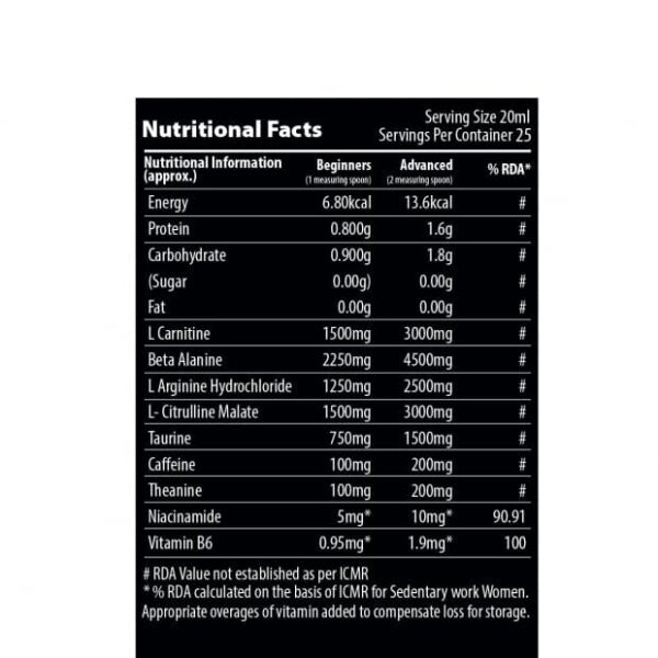 QNT CarniPump Ripping Pre-Workout 500 ml