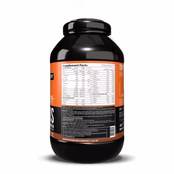 Supplement facts and ingredients for QNT Delicious Isolate and Hydrolysate Protein