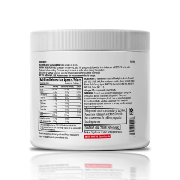 GNC Creatine Monohydrate 3000mg Flavoured 100gm