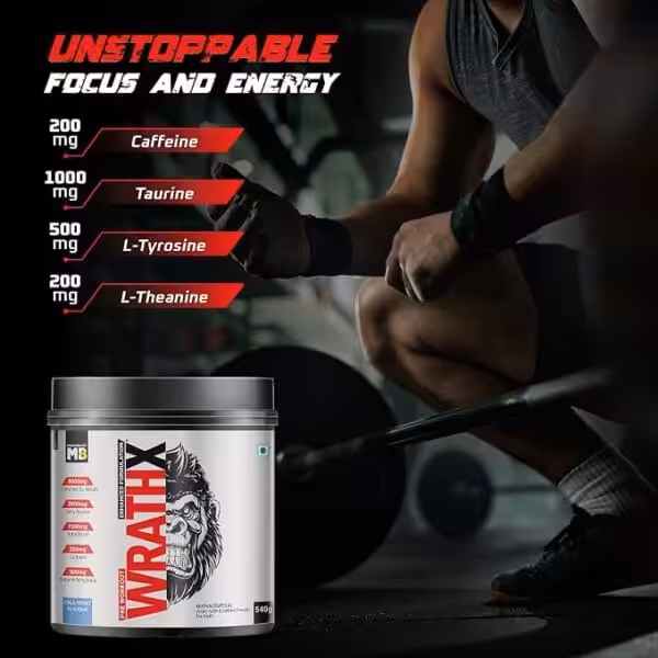 MuscleBlaze Pre Workout WrathX - 30 Servings - Image 4