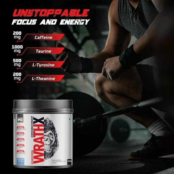 MuscleBlaze Pre Workout WrathX - 30 Servings - Image 4