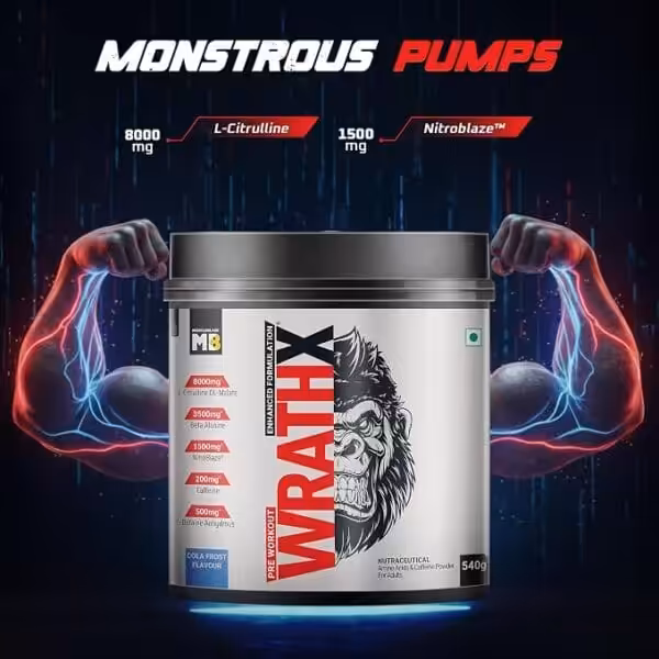 MuscleBlaze Pre Workout WrathX - 30 Servings - Image 7