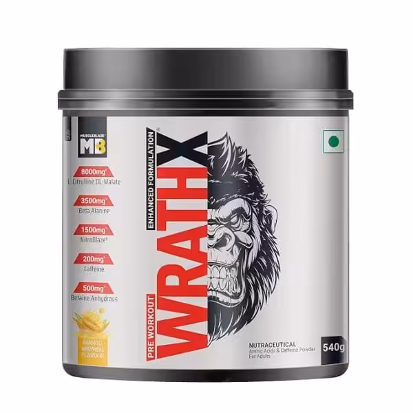 MuscleBlaze Pre Workout WrathX - 30 Servings