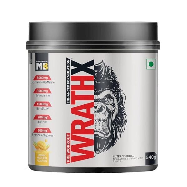 MuscleBlaze Pre Workout WrathX - 30 Servings
