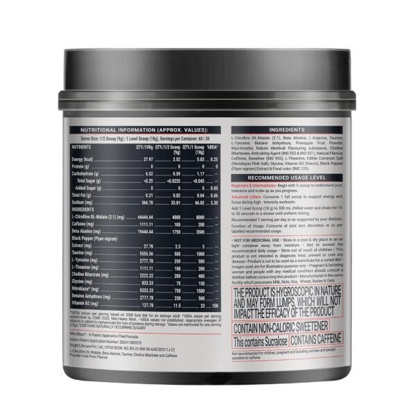 MuscleBlaze Pre Workout WrathX - 30 Servings - Image 2