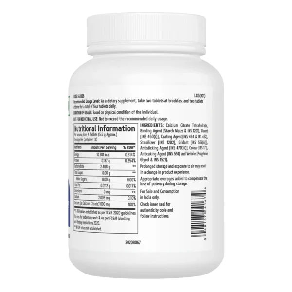 GNC Calcium Citrate 1000mg