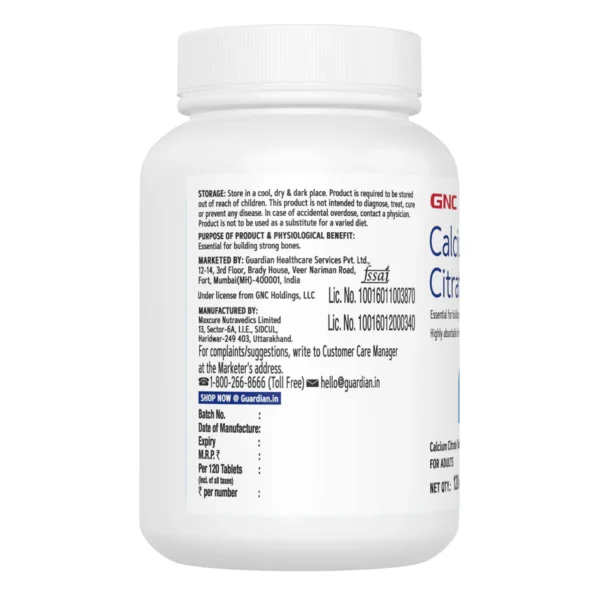 GNC Calcium Citrate 1000mg