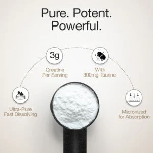 Wellbeing Nutrition Creatine Monohydrate | 100g | 300mg Taurine | Unflavoured