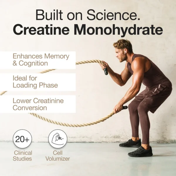 Wellbeing Nutrition Creatine Monohydrate | 100g | 300mg Taurine | Unflavoured