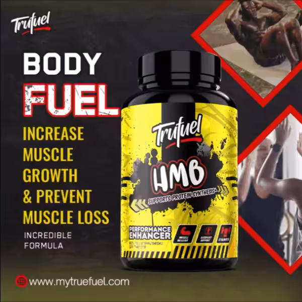 Trufuel Body Fuel HMB performance enhancer to increase muscle growth and prevent muscle loss