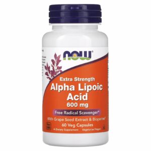 NOW Foods, Alpha Lipoic Acid, 600 mg, 60 Veg Capsules