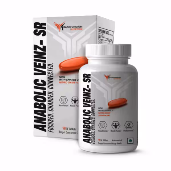 Anabolic Veinz-SR by Transformium Nutrition, 90 tablets, for vasodilation, muscle pump, and performance