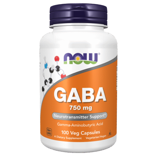 Now Foods GABA 750 mg, 100 CAPS