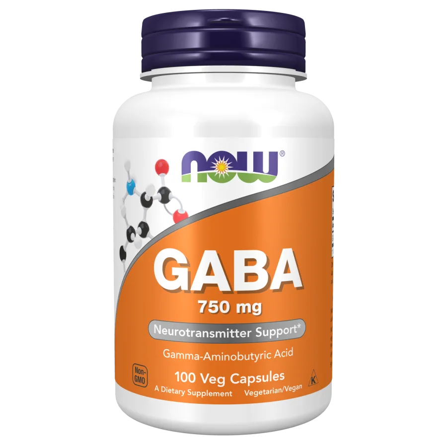 Now Foods GABA 750 mg, 100 CAPS