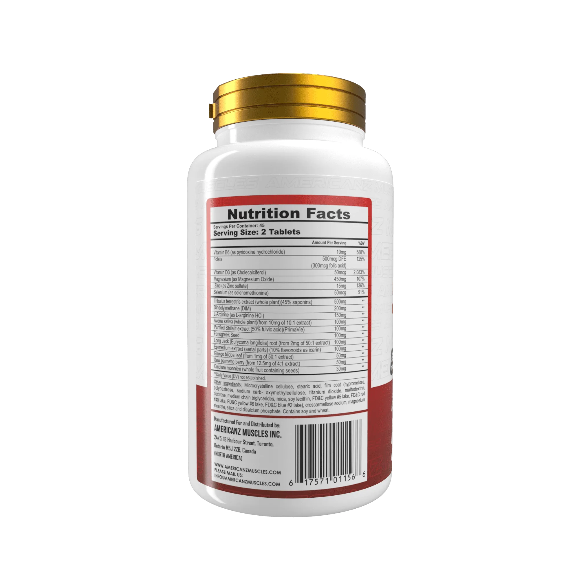 Americanz Muscles Test+ 90 Tablets - Image 2