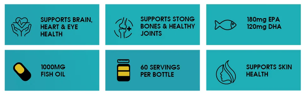 Optimum Nutrition (ON) Fish Oil - 60 Capsules 22 Optimum Nutrition (ON) Fish Oil - 60 Capsules