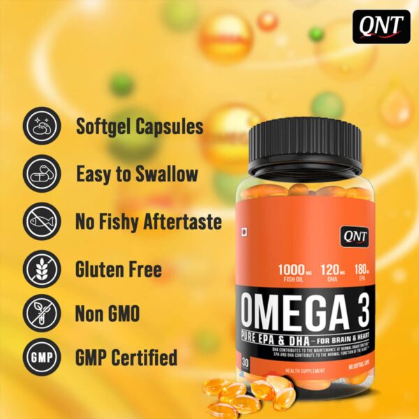 QNT OMEGA 3 FISH OIL | 60 SOFTGELS