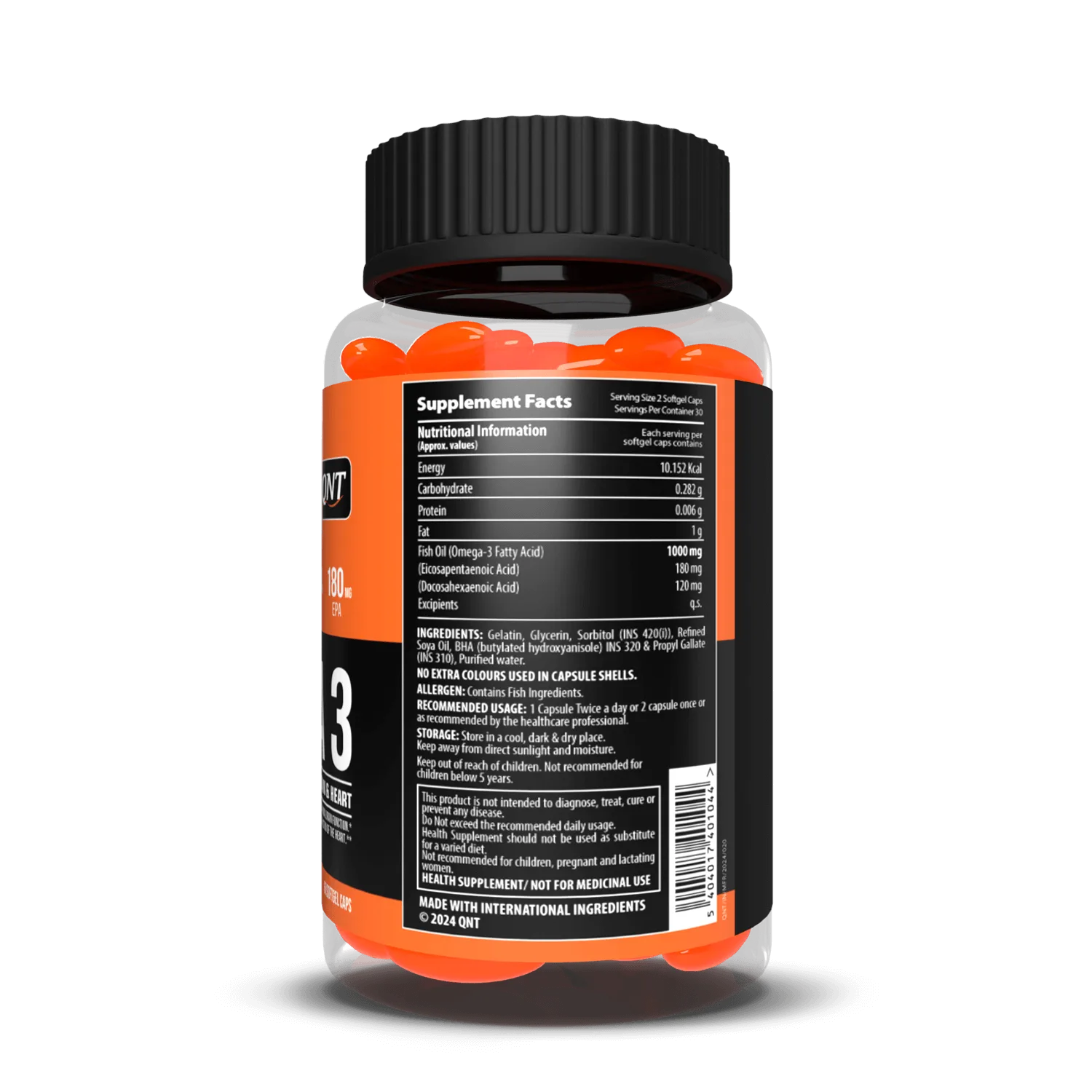 QNT OMEGA 3 FISH OIL | 60 SOFTGELS - Image 2