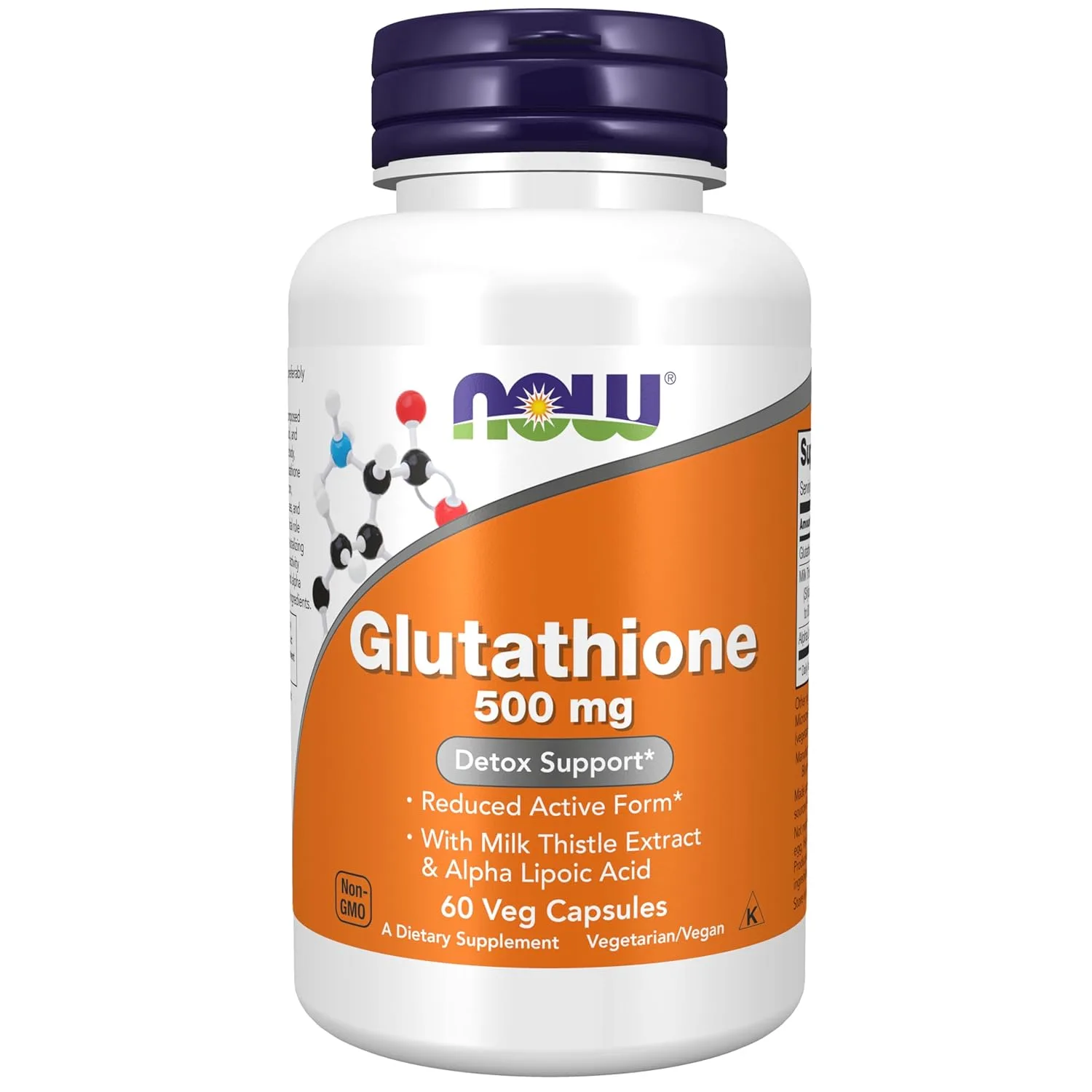 Now Foods Glutathione 500mg 60 Caps