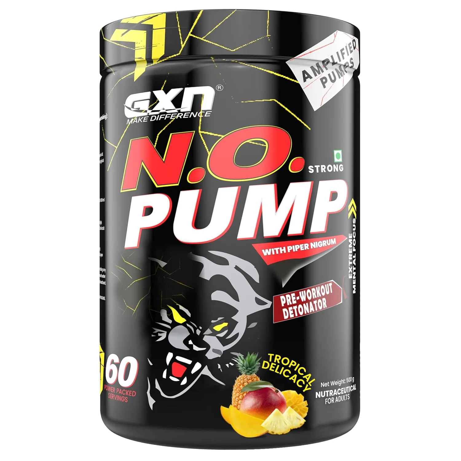 GXN N.O. Pump Preworkout, 500g
