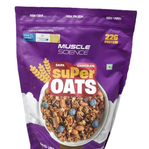 Muscle Science Super Oats 1kg, Dark Chocolate