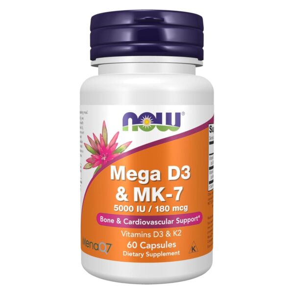 Now Mega D3 & MK-7 Capsules 60 Capsules