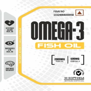 Immortal Omega-3 2000mg Fish Oil 90 Softgels