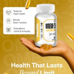 Immortal Omega-3 2000mg Fish Oil 90 Softgels