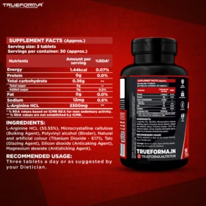 Trueforma Argi – HCL 3300 90 Tablets