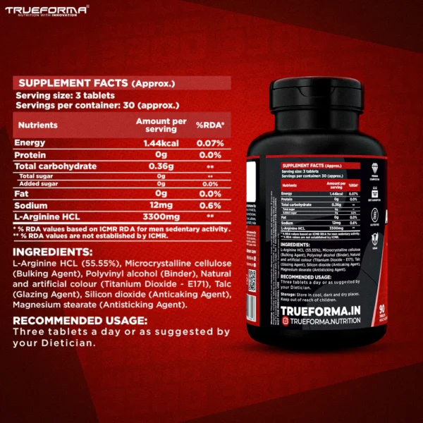 Trueforma Argi – HCL 3300 150 Tablets