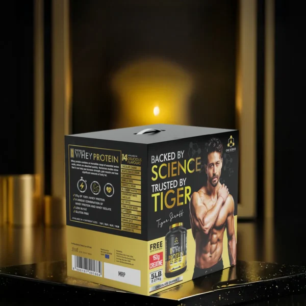 Tiger combo pack - 100% premium whey protein 5 lb + free creatine 50 sv