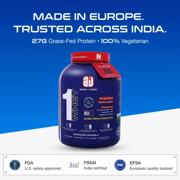 Apex Vitals 1 Whey Protein 4 Lbs