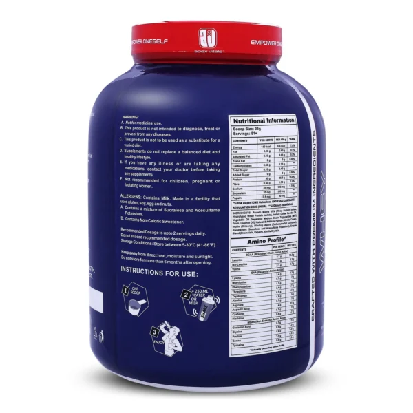 Apex Vitals 2 Whey Protein Isolate 4 Lbs