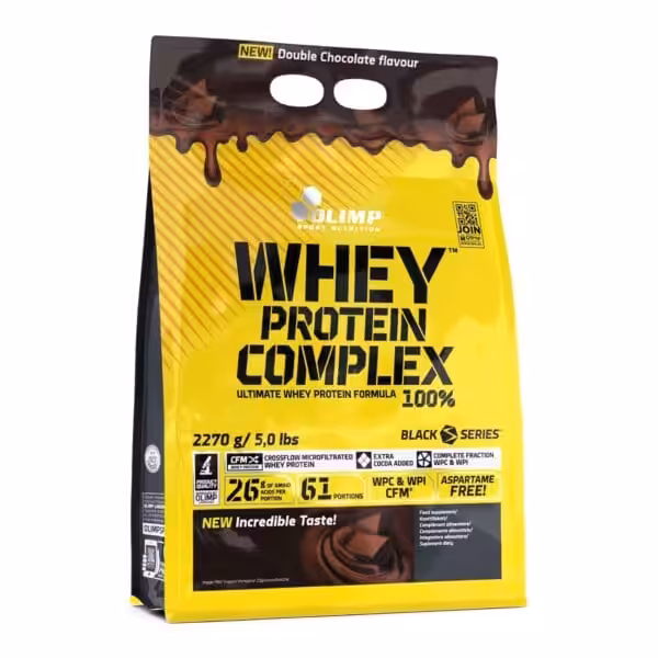 Olimp Sport Nutrition Whey Protein Complex 100%, Double Chocolate, 5 lbs, 61 portions