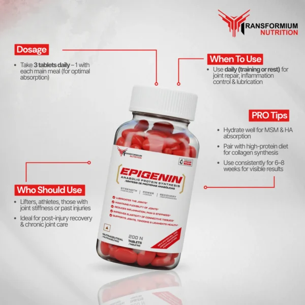 Transformium Nutrition Epigenin (Anabolic Activator) 90 Tablets