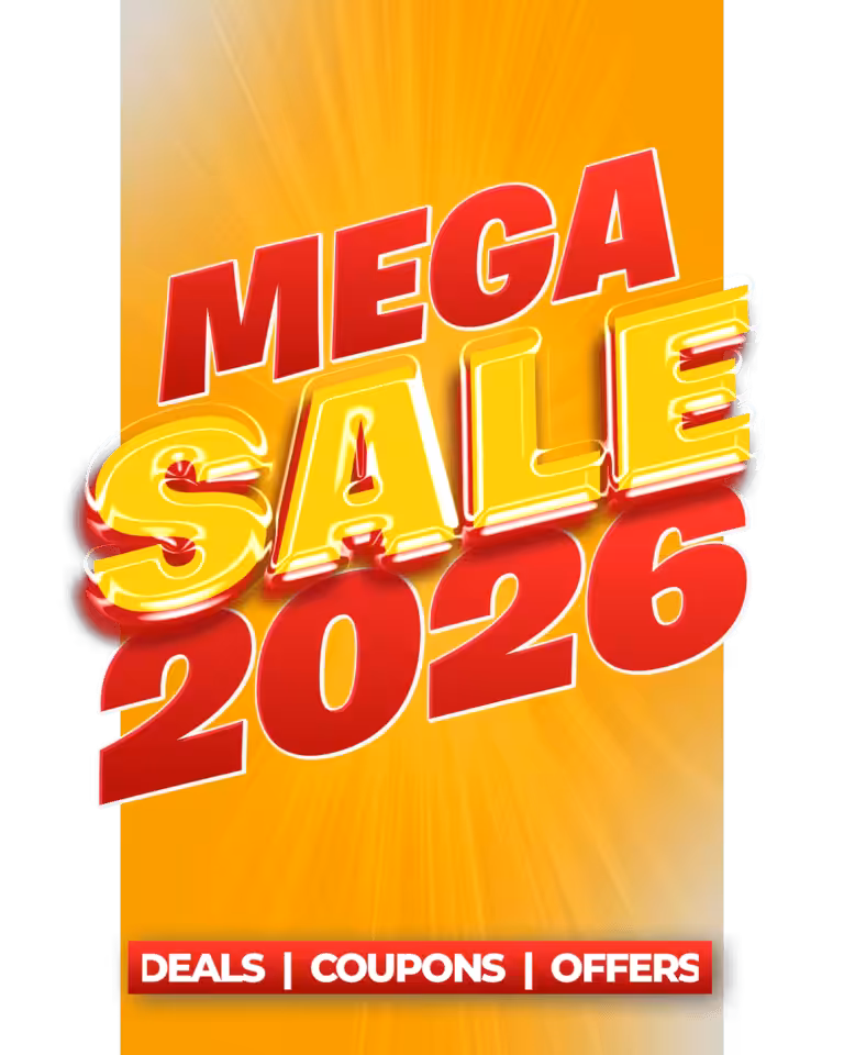 Mega Sale 2026: Deals, Coupons, Offers