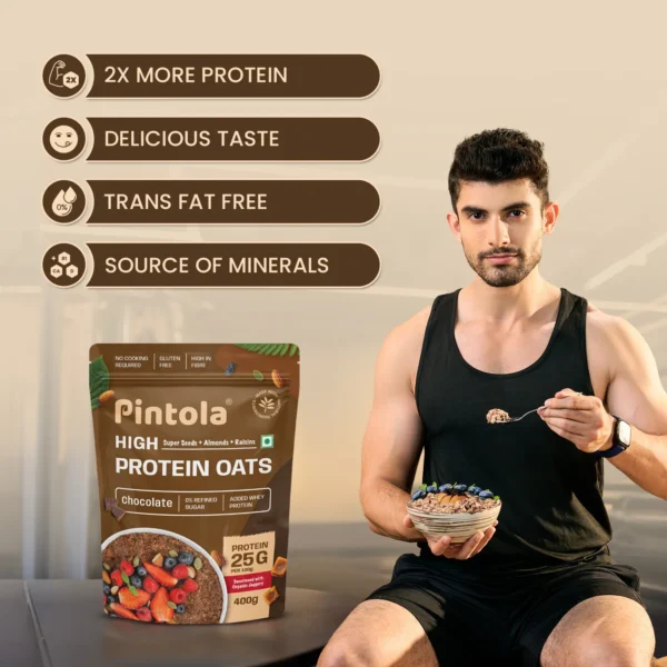 Pintola High Protein Dark Chocolate Oats 400g