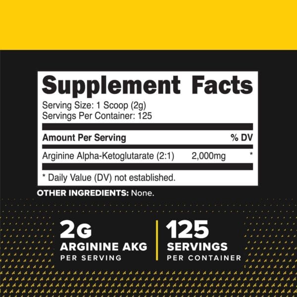 PrimaForce AAKG Arginine Powder, 250 grams