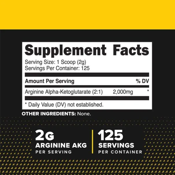 PrimaForce AAKG Arginine Powder, 250 grams